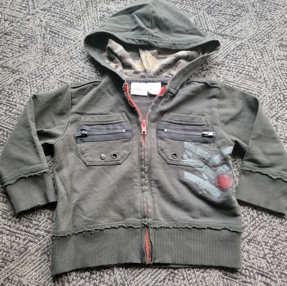 Boys Military Inspired Hoodie
